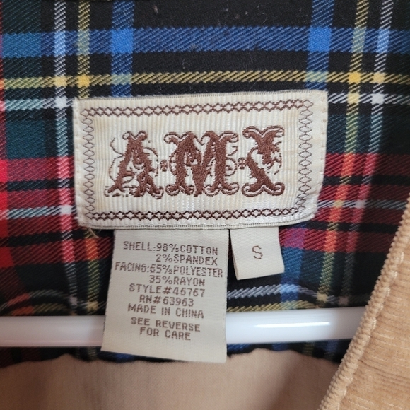 A.M.I. Tan Corduroy Jacket - Picture 2 of 4